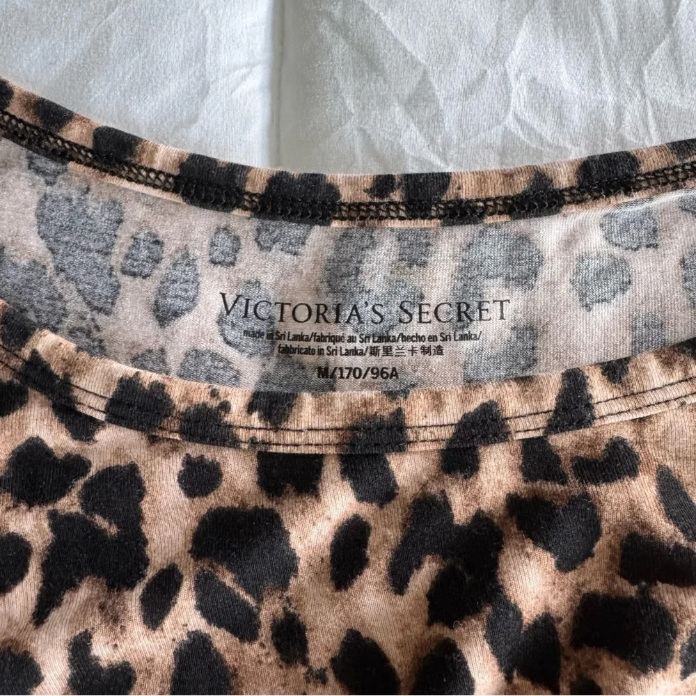 Victoria's Secret Brown and Black Tie-Front Cropped Blouse - Picture 3 of 4